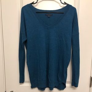Teal Relaxed Fit AEO Sweater